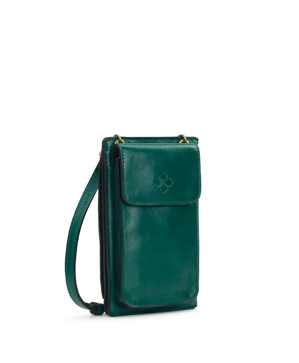Patricia Nash Chiavella Phone Crossbody Vintage Distressed Leather