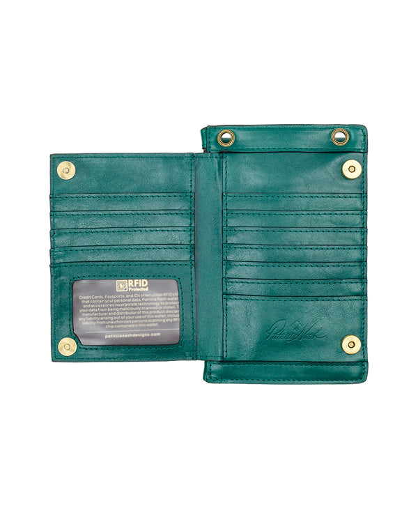 Patricia Nash Chiavella Phone Crossbody Vintage Distressed Leather
