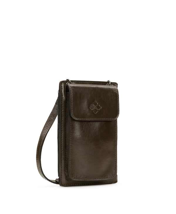 Patricia Nash Chiavella Phone Crossbody Vintage Distressed Leather