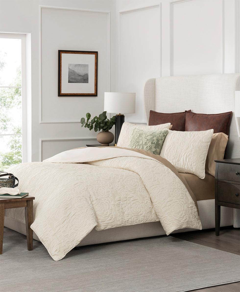 patricia nash Comforter Mini Set Embossed Rose Jacquard