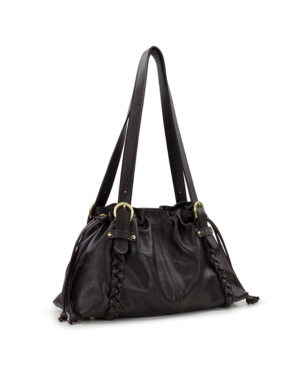 Patricia Nash Cona Satchel Rugged Natural Grain Leather