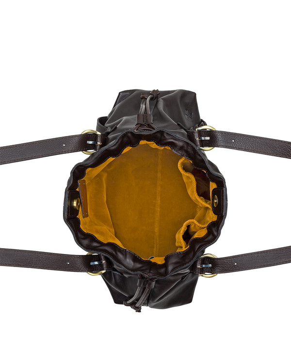 Patricia Nash Cona Satchel Rugged Natural Grain Leather