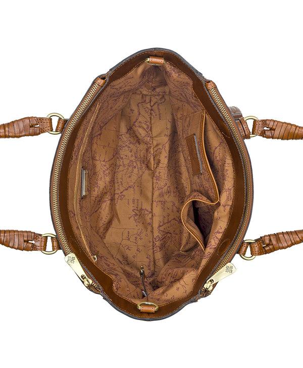 Patricia Nash Cortona Tote Discovery Collection — Vintage Distressed Woven Leather