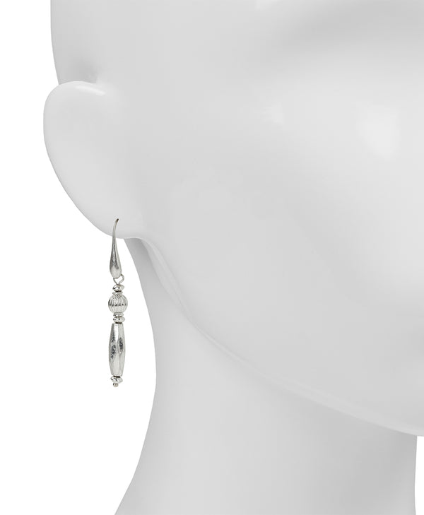 Patricia Nash Double Bead Drop Earrings Eclectic Bead