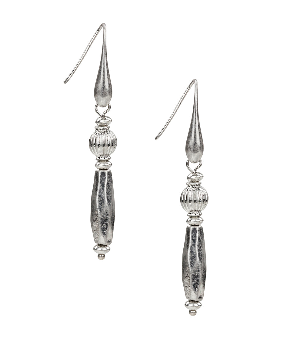 patricia nash Double Bead Drop Earrings Eclectic Bead