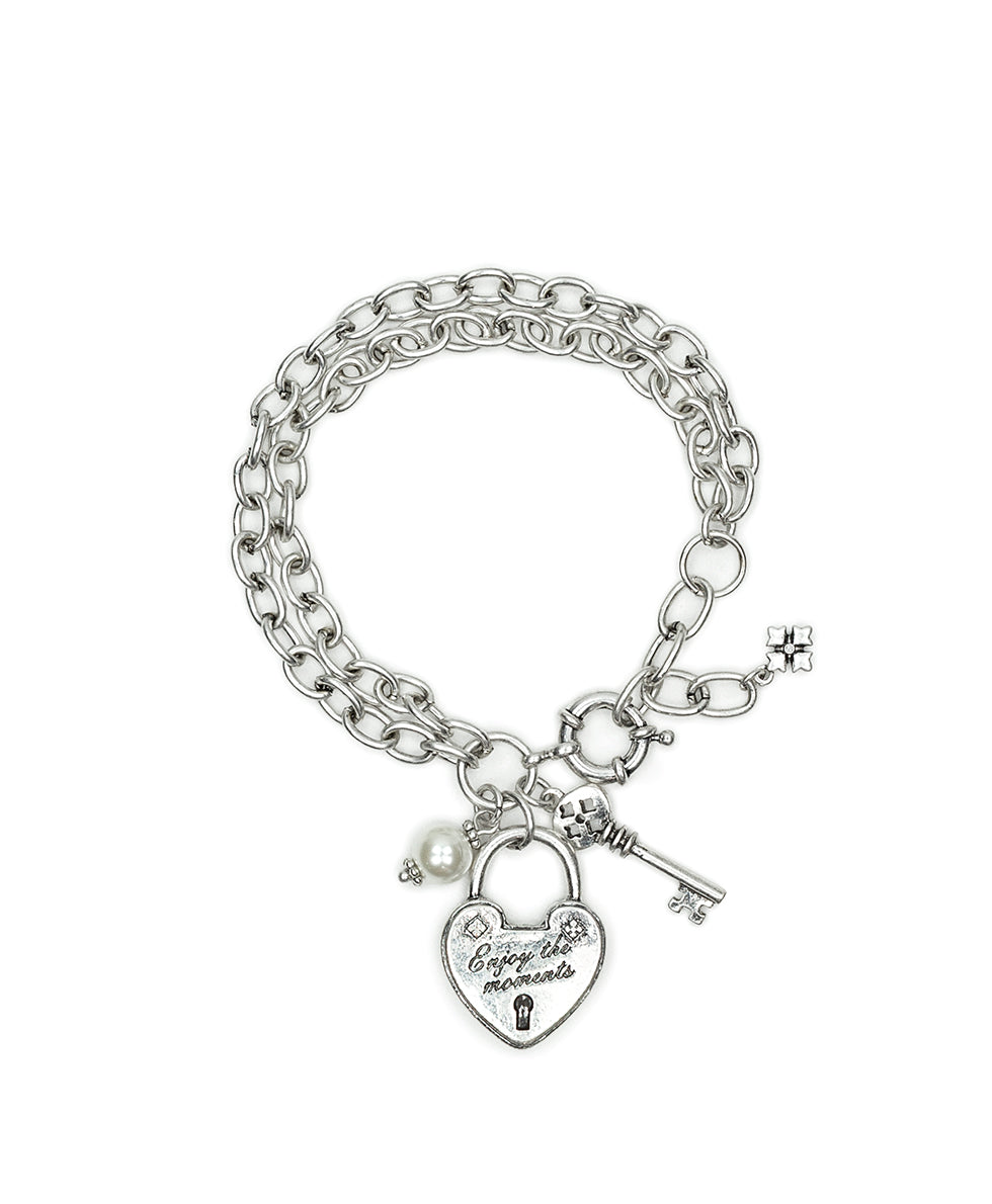 patricia nash Double Chain Bracelet Lock and Key Collection