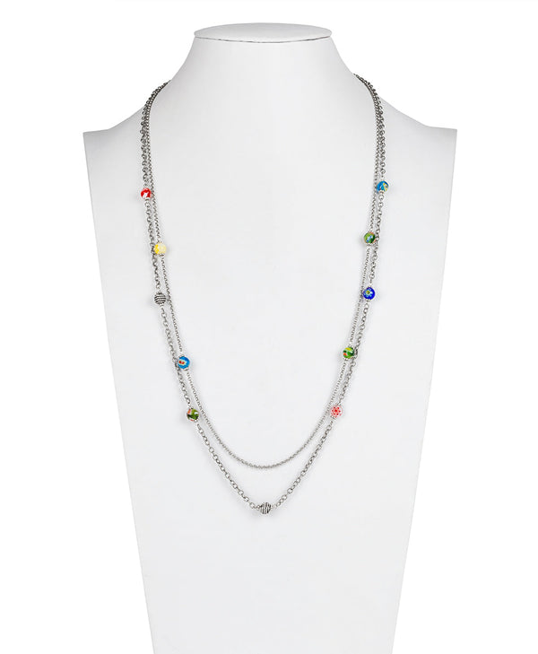 Patricia Nash Double Station Necklace New World Bead