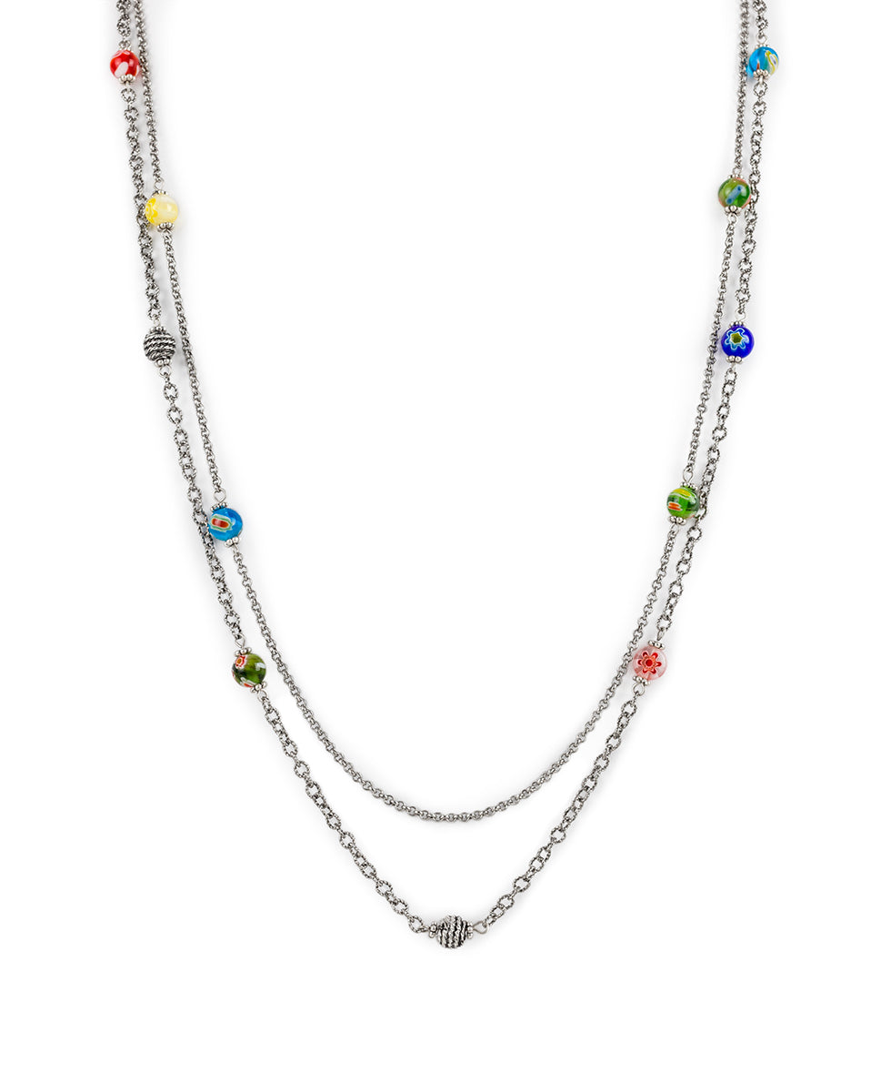 patricia nash Double Station Necklace New World Bead