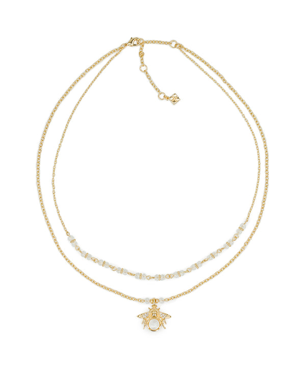 Patricia Nash Double Strand Short Necklace Summer Bees