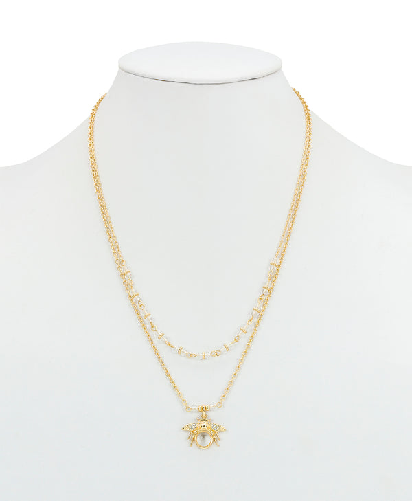 Patricia Nash Double Strand Short Necklace Summer Bees