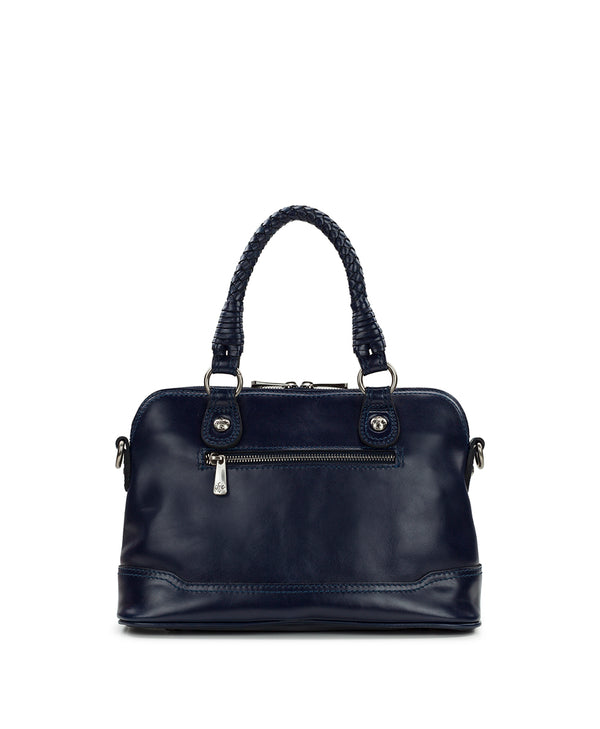 Patricia Nash Emeretta Satchel Discovery Collection — Vintage Distressed Woven Leather