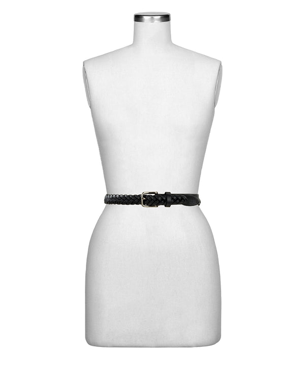 Patricia Nash Evania Woven Belt Spring Multi Tooled — Black