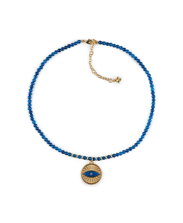 Patricia Nash Evil Eye On Beads Pendant Necklace Good Luck Charm