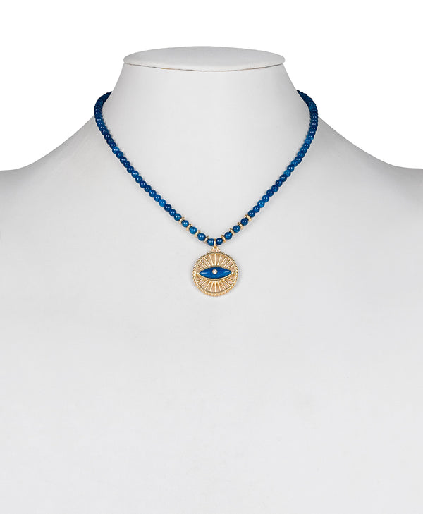 Patricia Nash Evil Eye On Beads Pendant Necklace Good Luck Charm