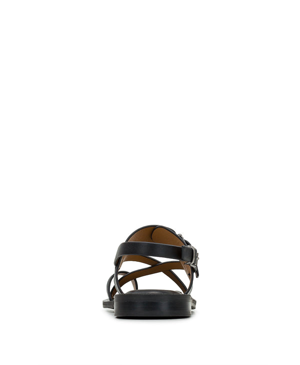 Patricia Nash Fidella Sandals Vegetable Tanned Leather — Black