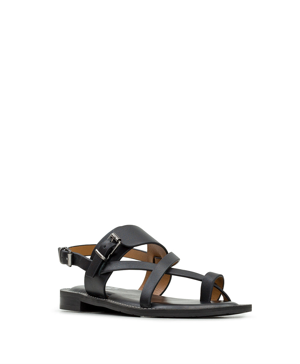 patricia nash Fidella Sandals Vegetable Tanned Leather — Black