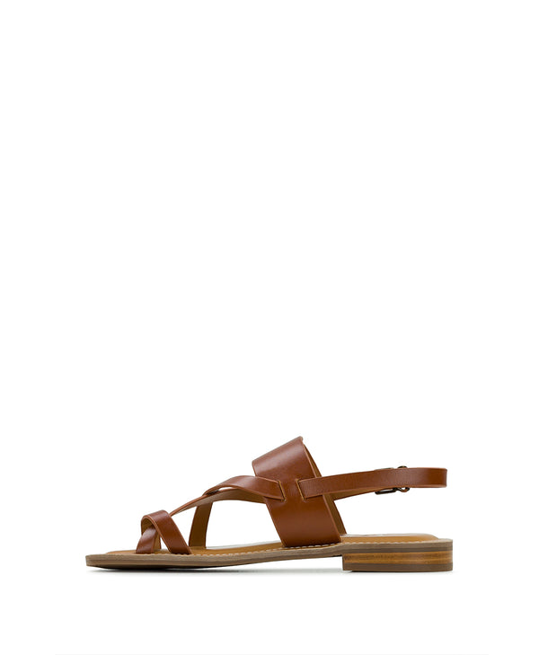 Patricia Nash Fidella Sandals Vegetable Tanned Leather — Tan