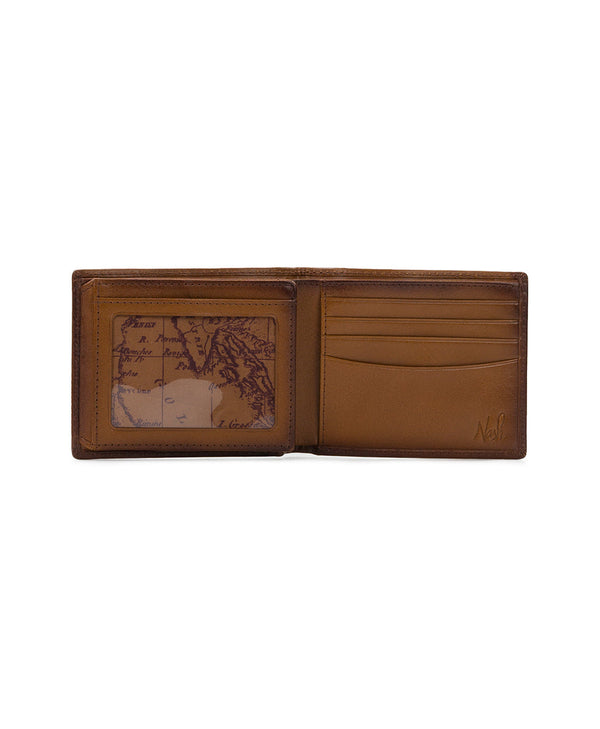 Patricia Nash Flip Passcase ID Wallet Hand Stained Heritage