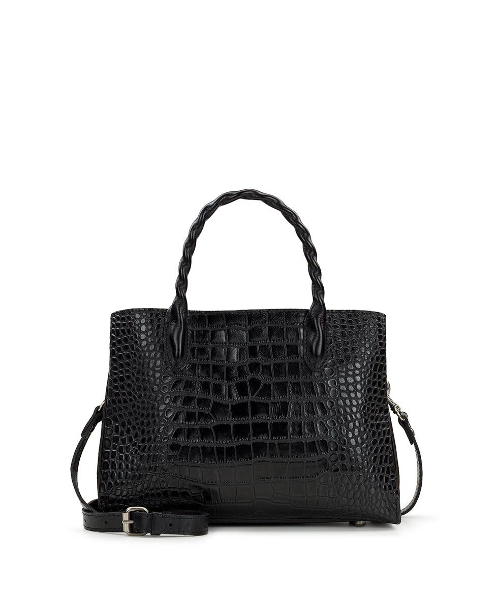 patricia nash Genovese Satchel Vintage Distressed Croc
