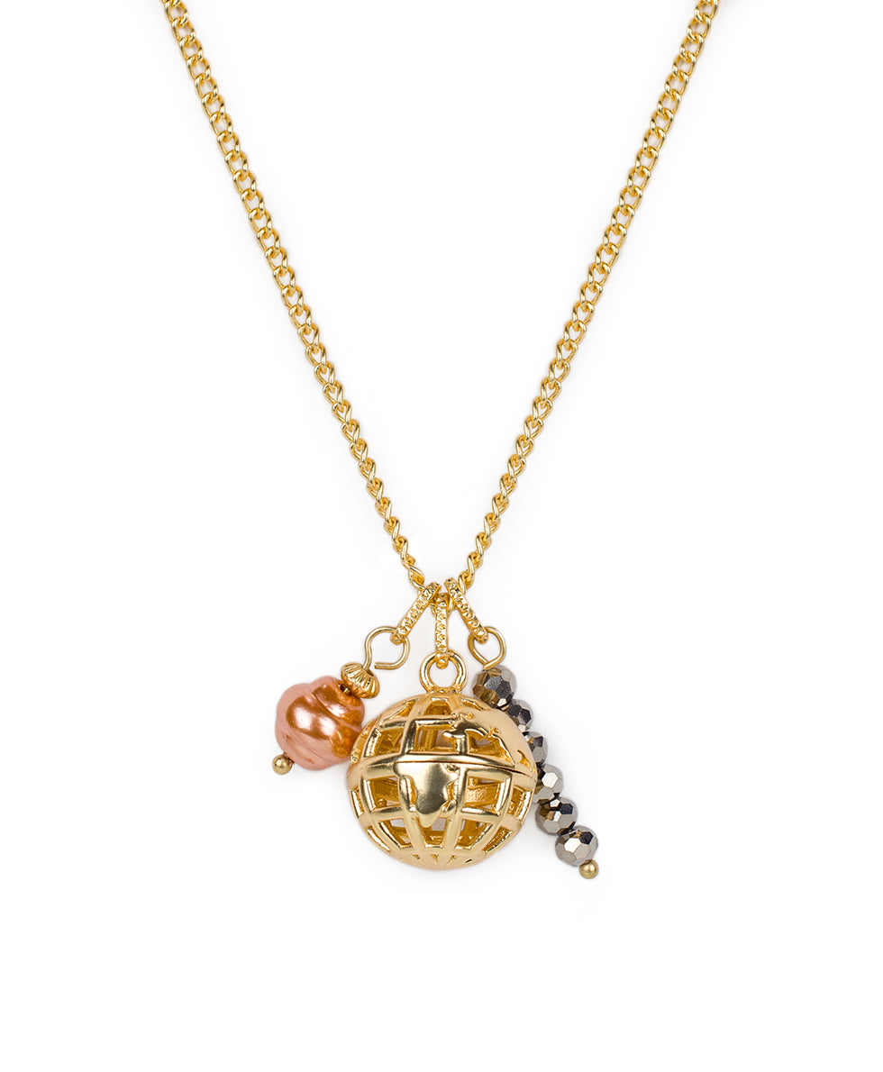 patricia nash Globe Charms Necklace Global Collection