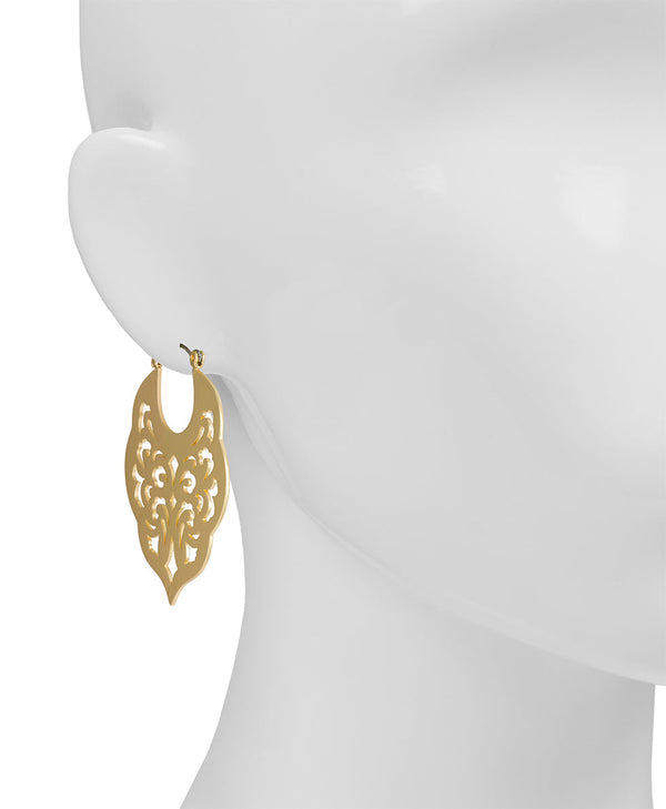 Patricia Nash Gypsy Hoop Earrings Renaissance Laser Cut