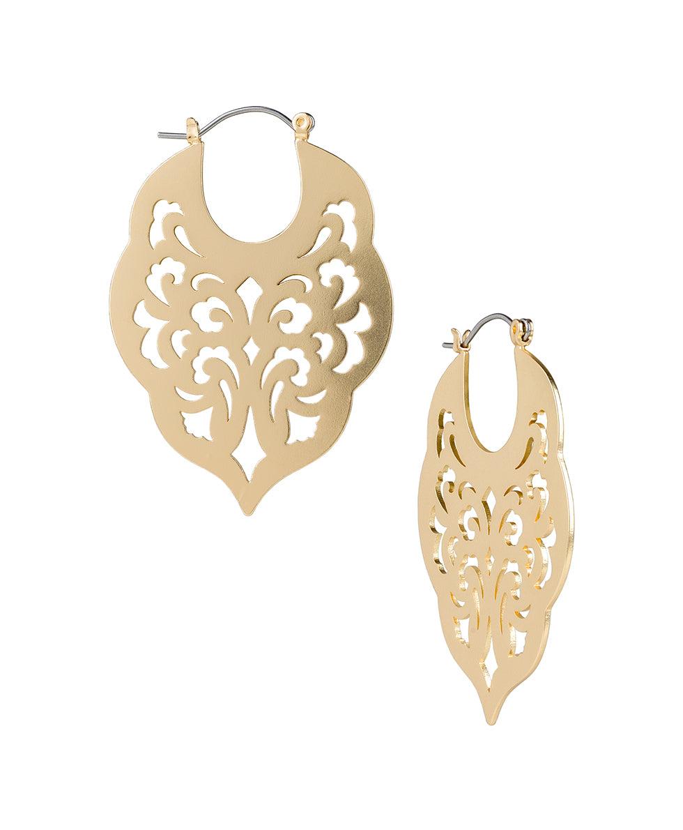 patricia nash Gypsy Hoop Earrings Renaissance Laser Cut