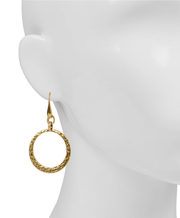 Patricia Nash Hammered Wire Hoop Earrings Basics Collection