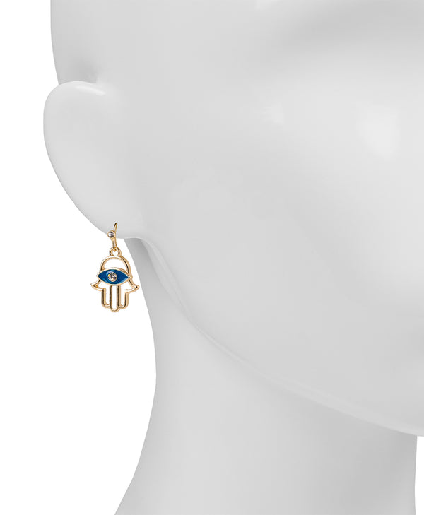 Patricia Nash Hamsa Dangle Earrings Good Luck Charm