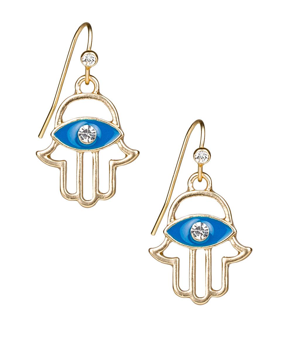 patricia nash Hamsa Dangle Earrings Good Luck Charm