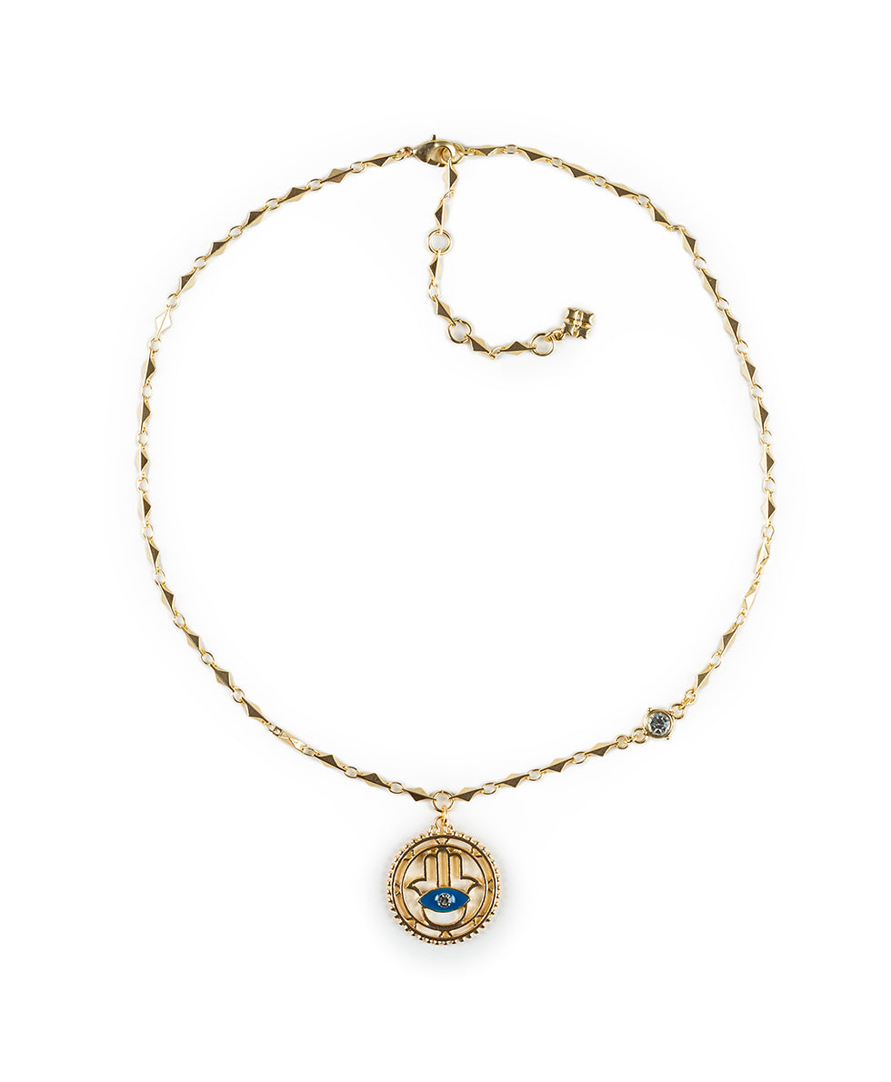 patricia nash Hamsa On Chain Necklace Good Luck Charm