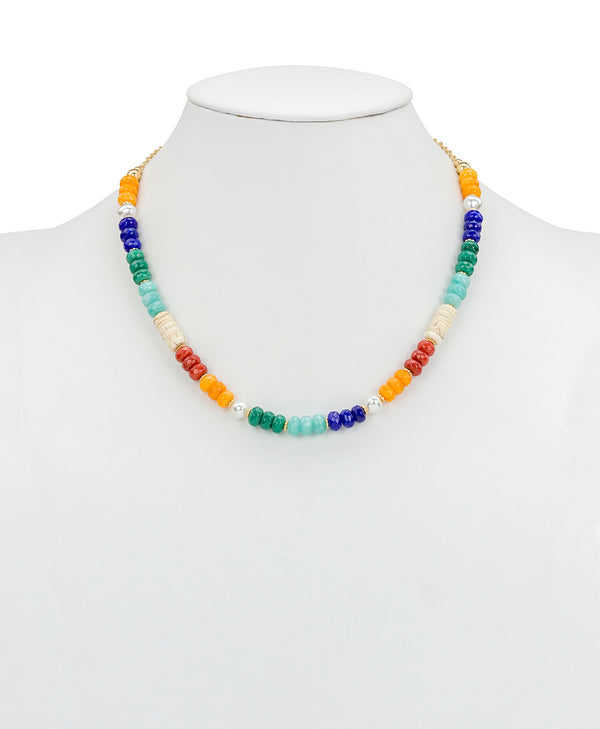 Patricia Nash Heart Pendant Modular Necklace World Bead