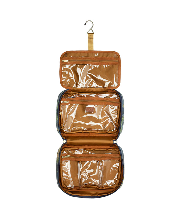 Patricia Nash Ilaria Hanging Case Patina Coated Linen Canvas – Greek Map