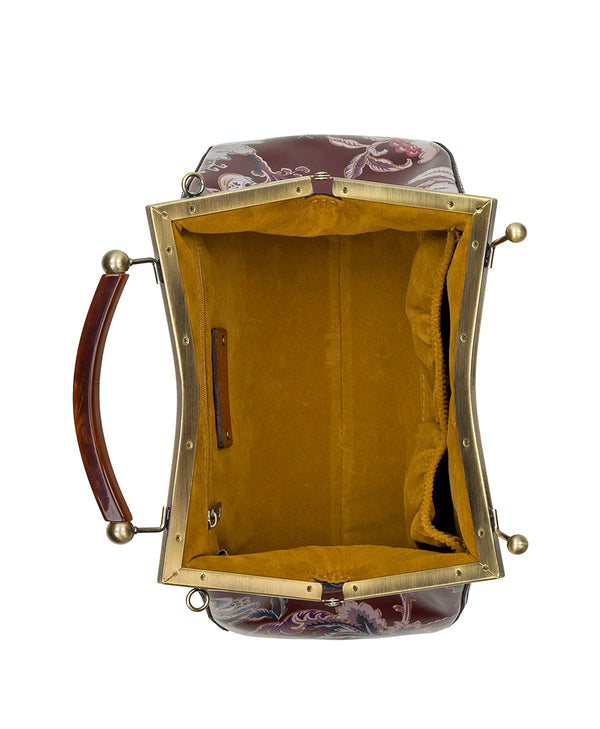 Patricia Nash Kelmscott Frame Crossbody European Floral Tapestry