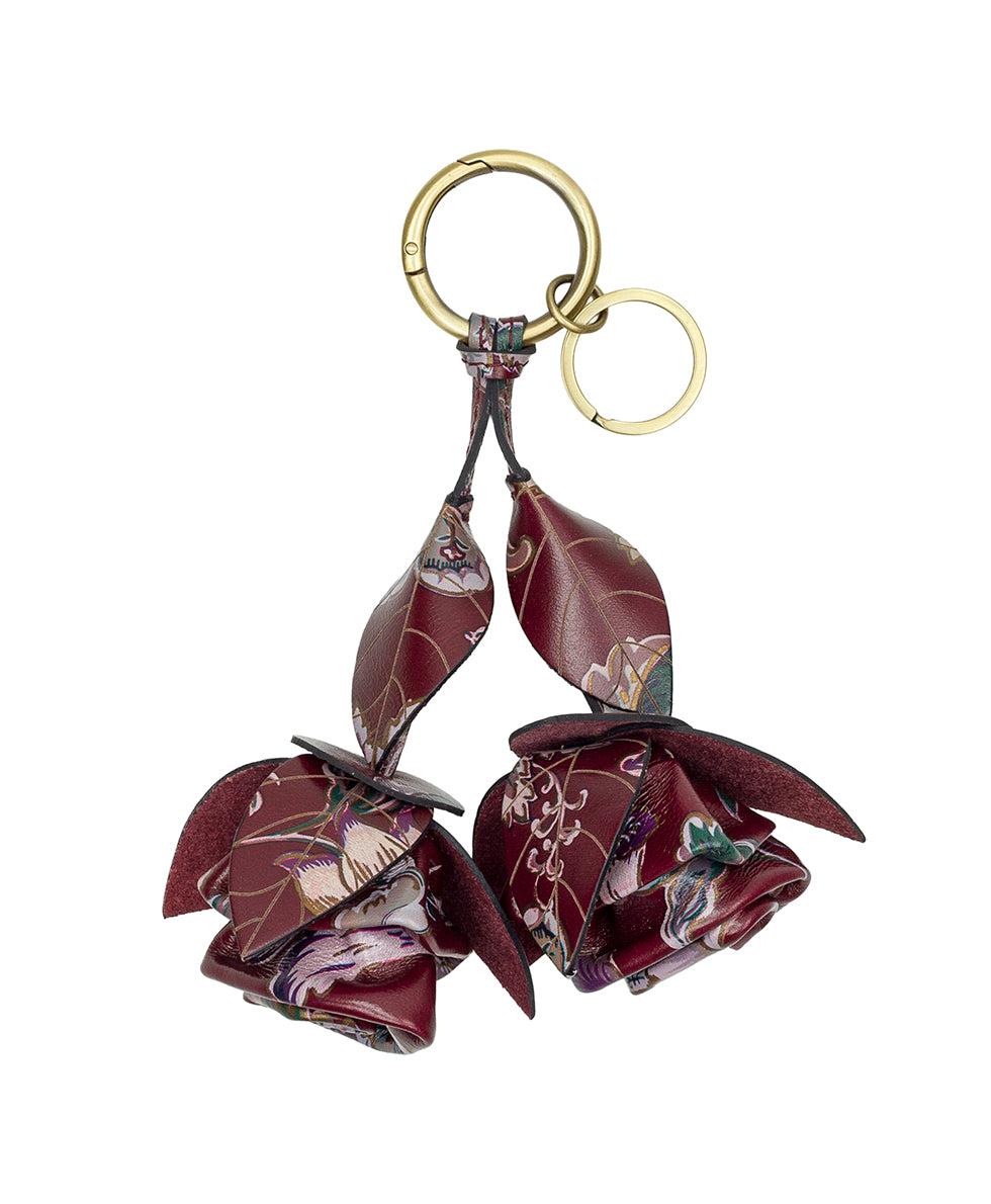 patricia nash Laced Rose Bag Charm European Floral Tapestry