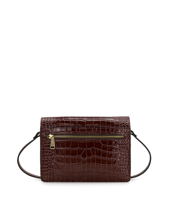 Patricia Nash Livana Crossbody Vintage Distressed Croc