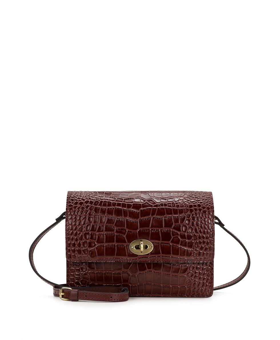 patricia nash Livana Crossbody Vintage Distressed Croc