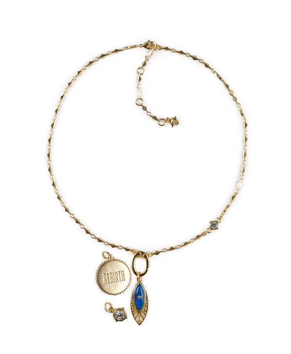 Patricia Nash Lotus Flower Necklace With Removable Charms Good Luck Charm