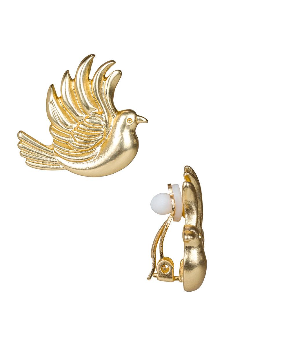 patricia nash Love Bird Button Clip Earrings Love Birds