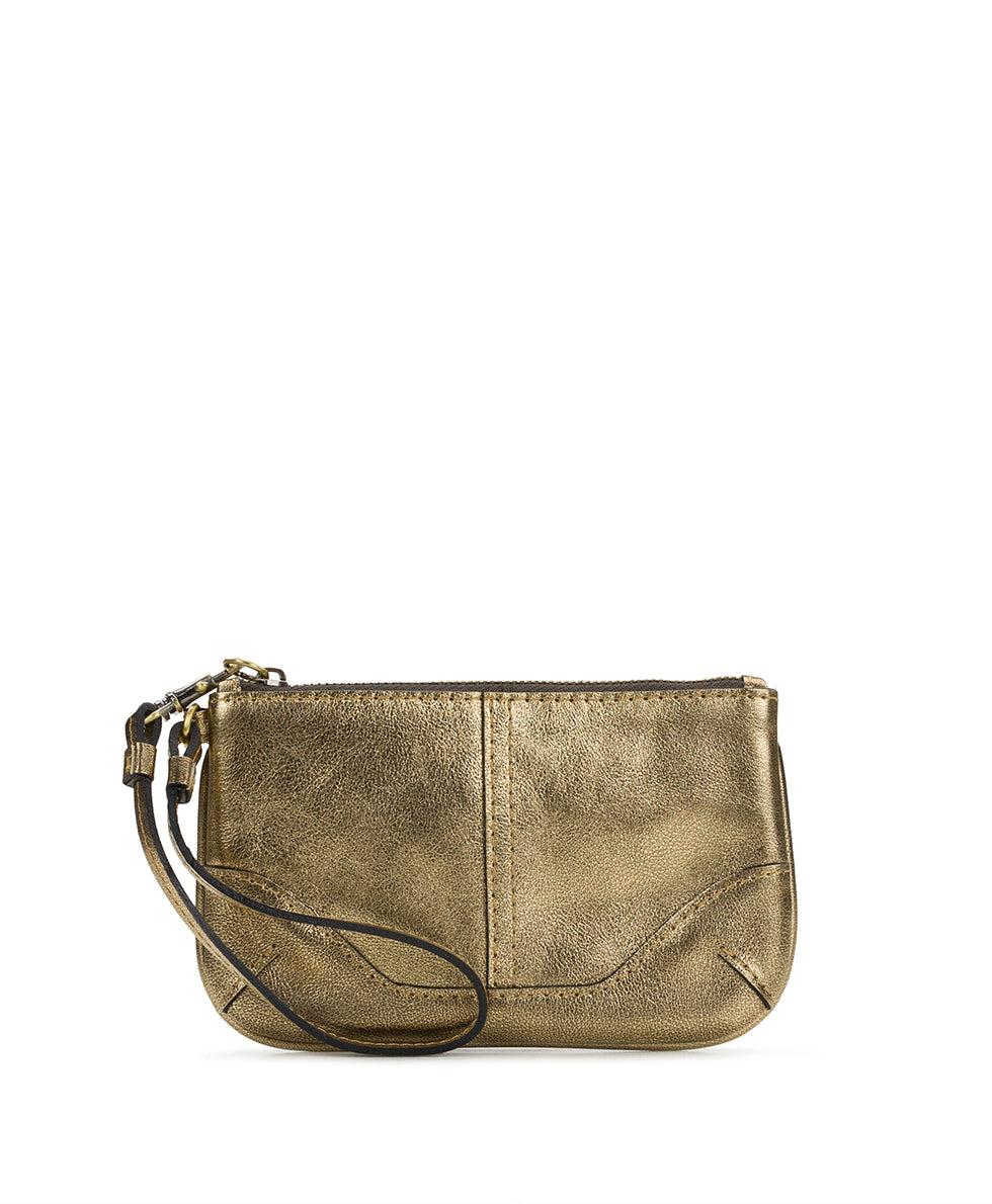 patricia nash Lula Wristlet Vintage Distressed Metallic
