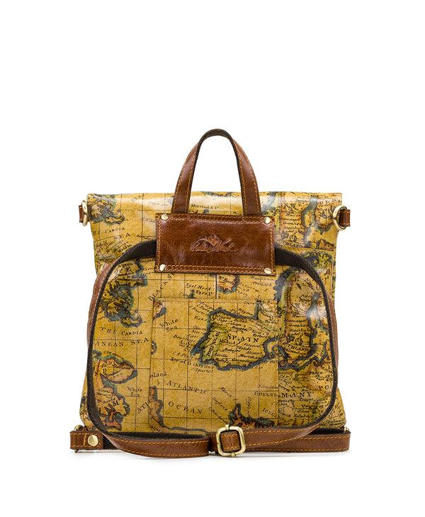 Patricia Nash Luzille Convertible Backpack European Map
