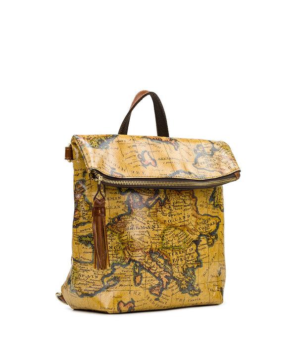 Patricia Nash Luzille Convertible Backpack European Map