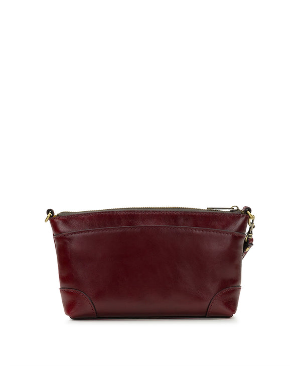 Patricia Nash Maletto Wristlet Crossbody Vintage Distressed Leather
