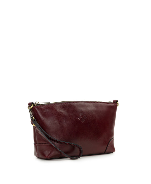 Patricia Nash Maletto Wristlet Crossbody Vintage Distressed Leather
