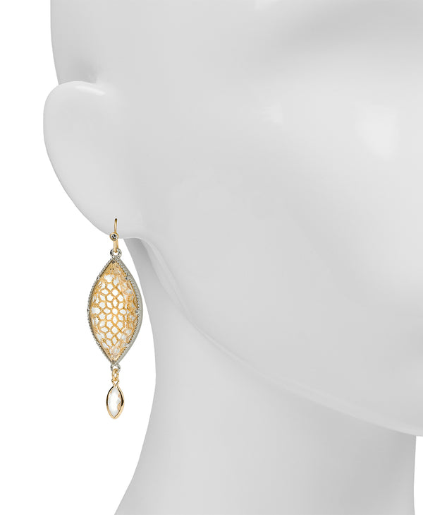 Patricia Nash Marquise Drop Earrings Filigree Collection