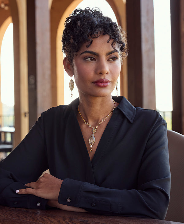 Patricia Nash Marquise Drop Earrings Filigree Collection