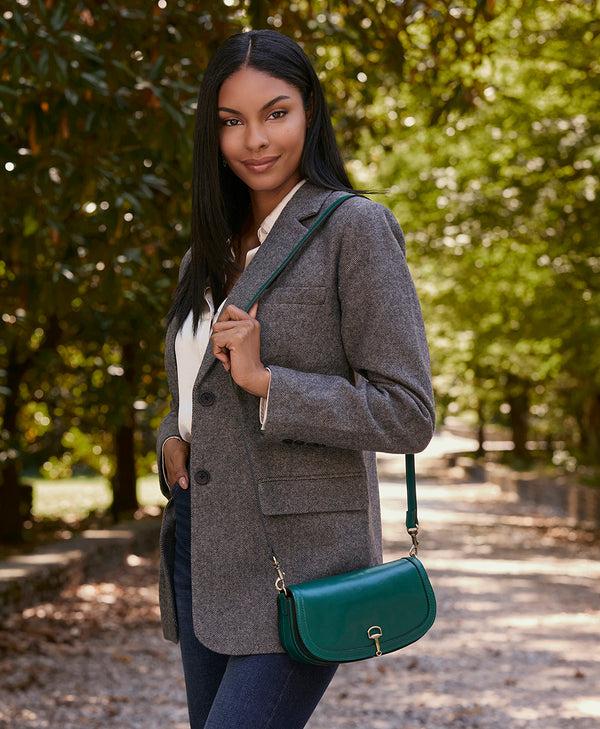 Patricia Nash Martell Crossbody Clutch Vintage Distressed Leather