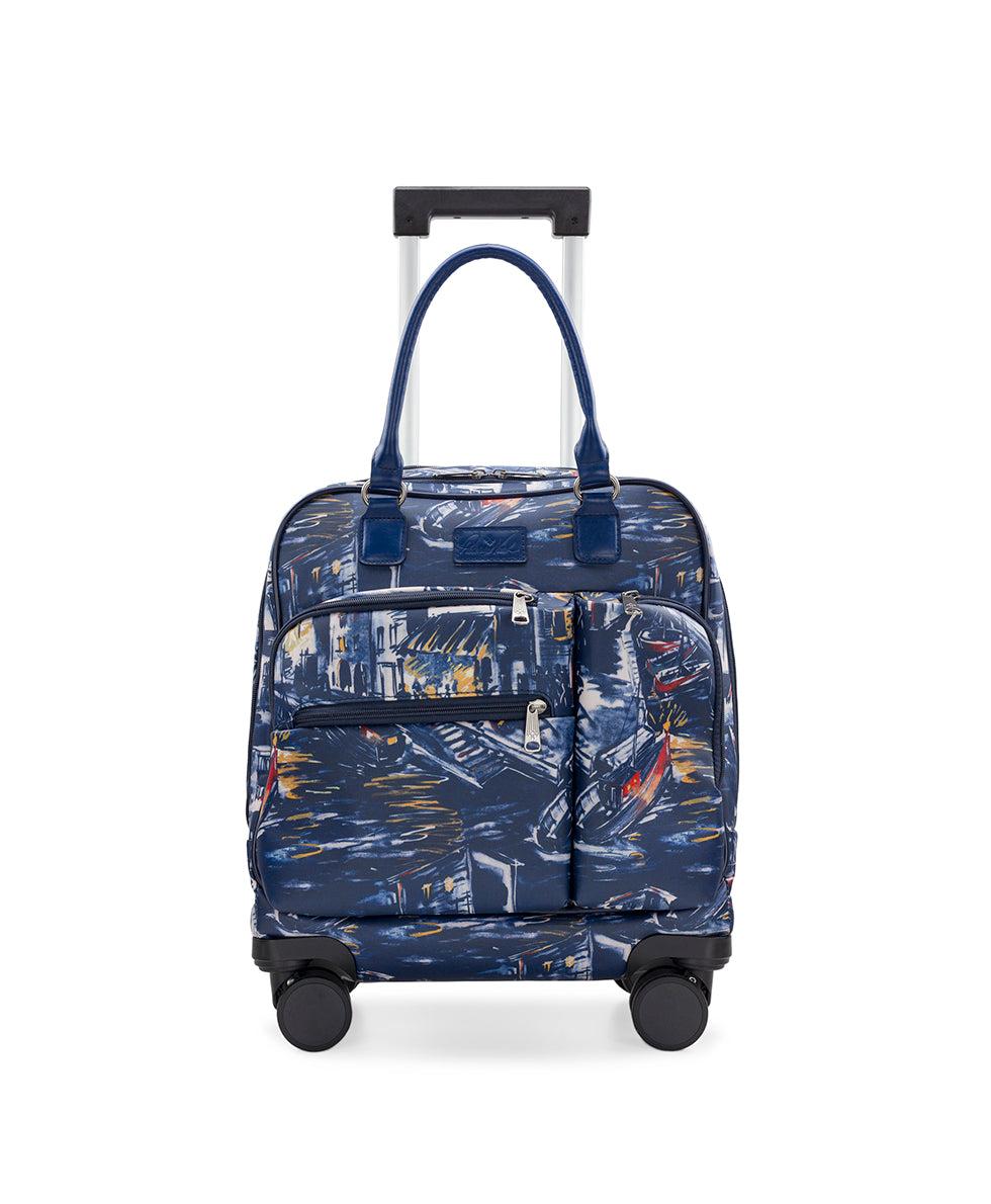 patricia nash Mattia Underseater Roller Patina Coated Linen Canvas ‑ Harbor Nights