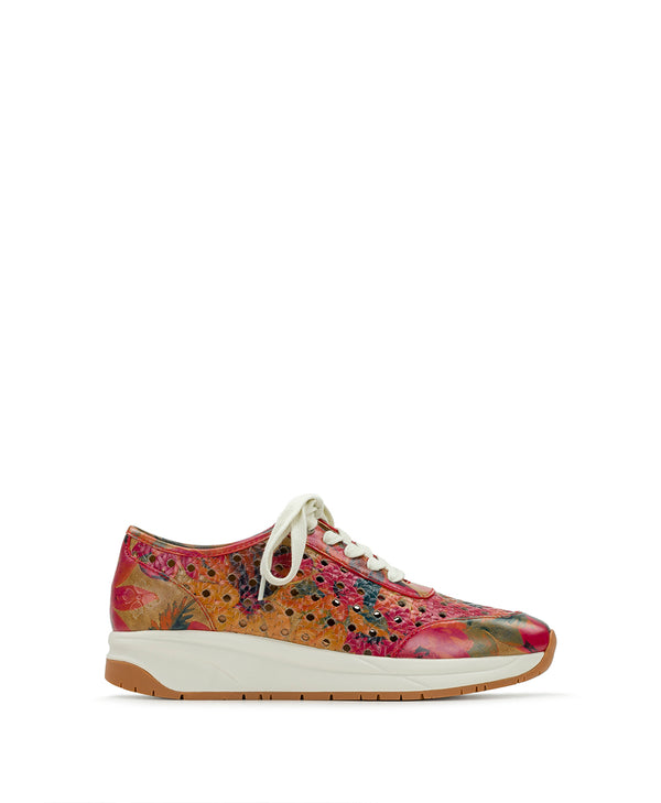 Patricia Nash Milla Perforated Sneaker Perforated Leather — Spring Multi