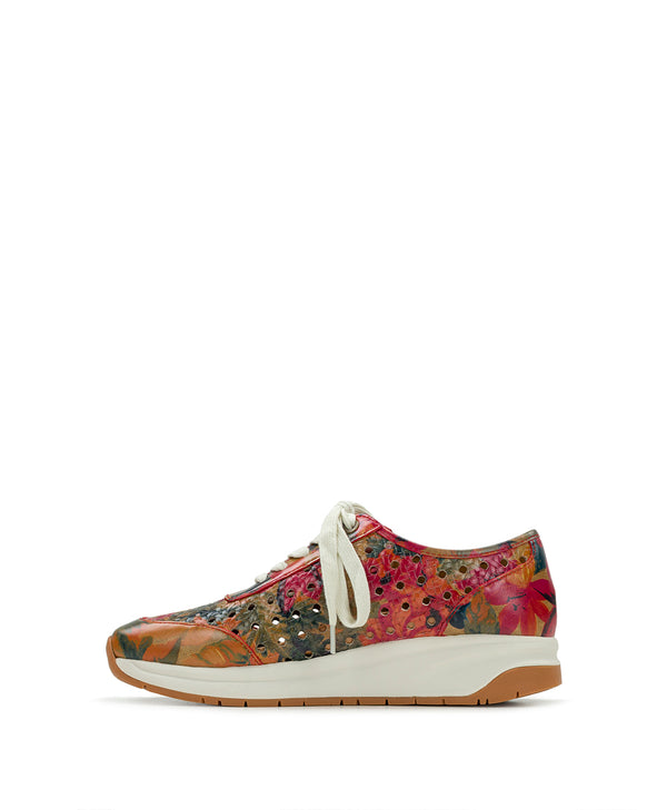 Patricia Nash Milla Perforated Sneaker Perforated Leather — Spring Multi