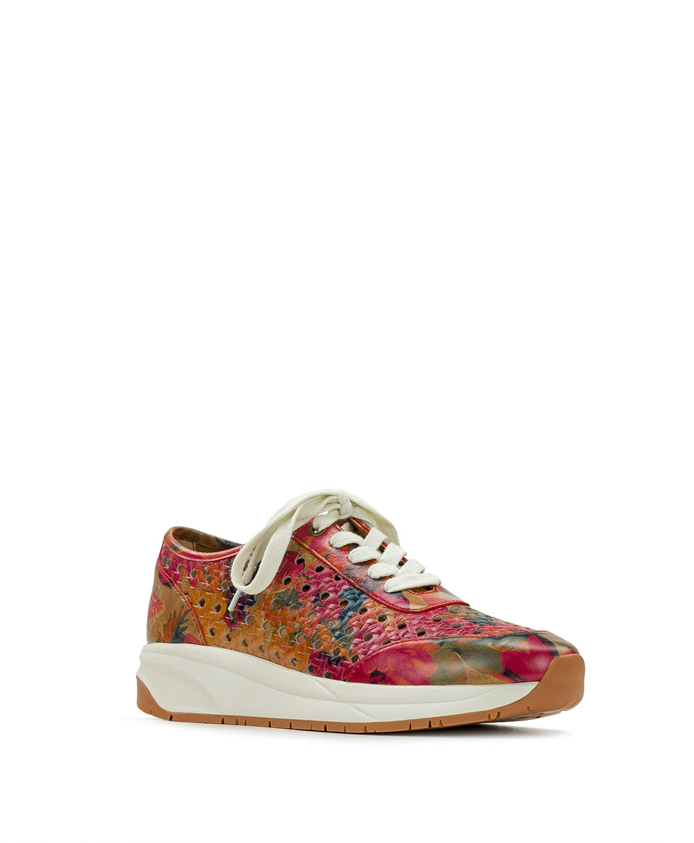 patricia nash Milla Perforated Sneaker Perforated Leather — Spring Multi